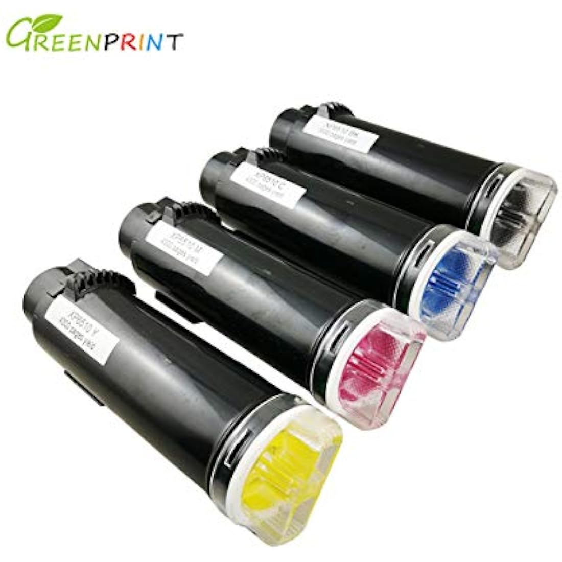 Compatible Toner Cartridges 4 Colors 6510 6515【Extra High Yield】5500 Pages BK 4300 Pages C M Y for Xerox Phaser 6510n 6510dn 6510dni 6510dnm WorkCentre 6515n 6515dn 6515dni 6515dnm Printer GREENPRNT