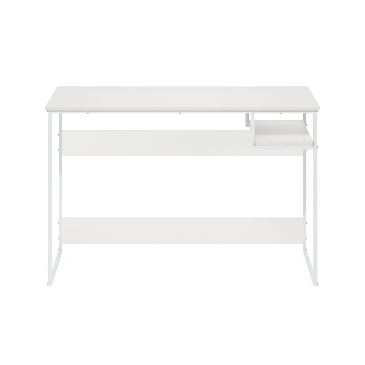 Furinno Moretti Modern Lifestyle Study Desk, 45, Solid White/White