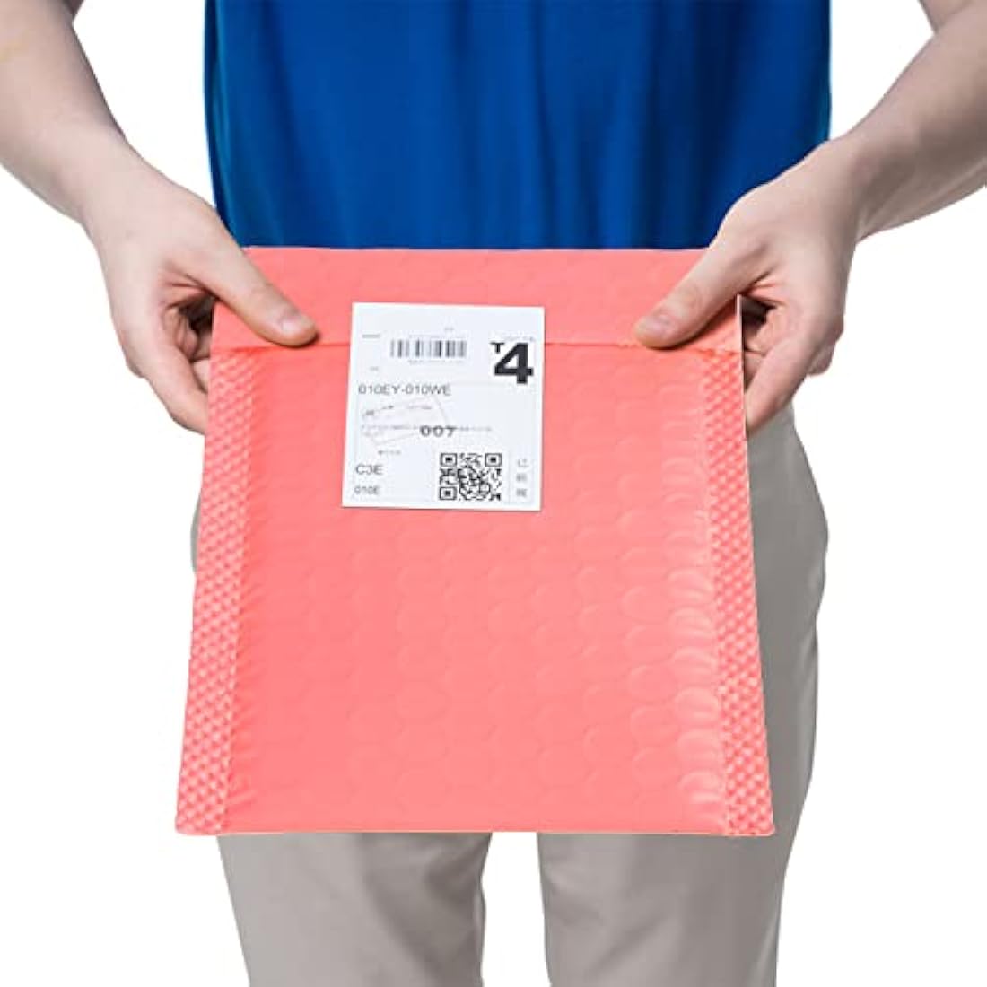 VEYLIN Bubble Mailers,24PCS Poly Bubble Mailers Small Padded Envelopes for Shipping, Mailing, Packaging(110x190mm Pink)