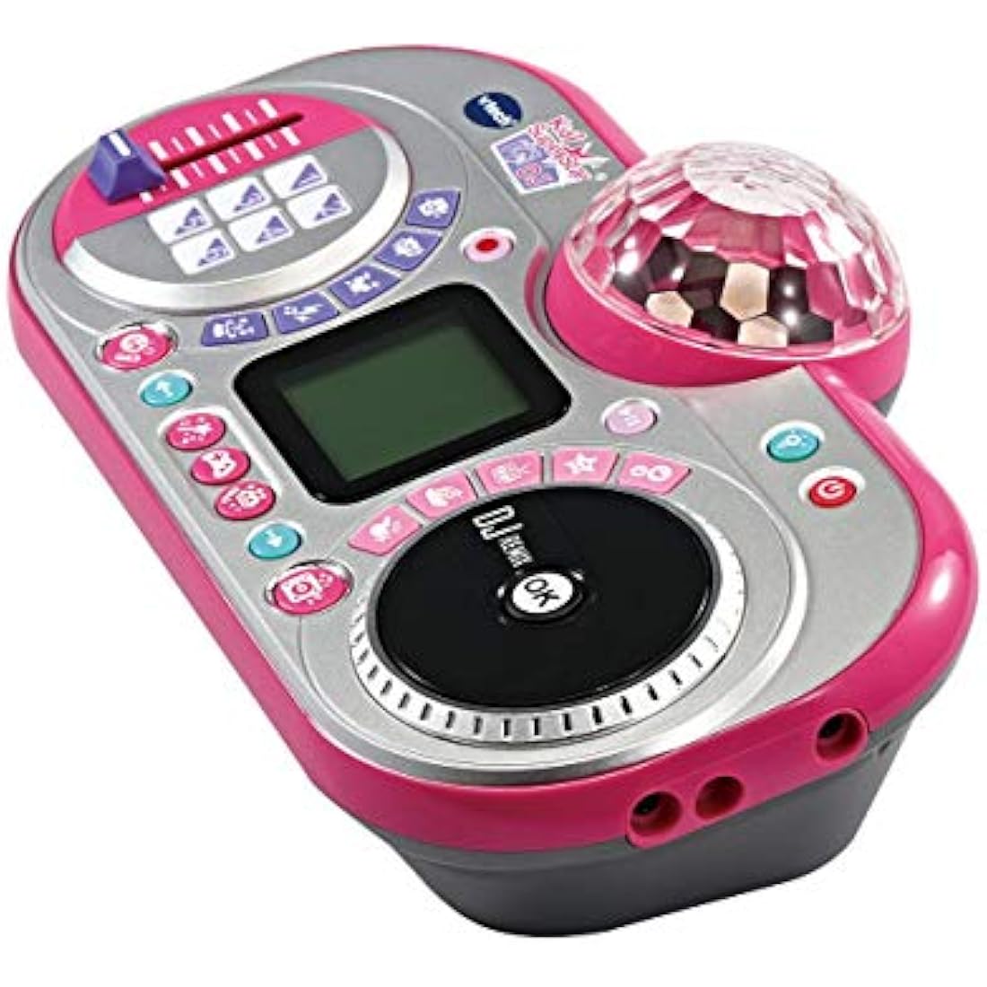 VTech Kidi Super Star DJ, Kids Microphone Toy with Songs and Sound Effects, Microphone and Adjustable Stand with Colour Changing Disco Light, Musical Toy with Games, 6 Years + 531703