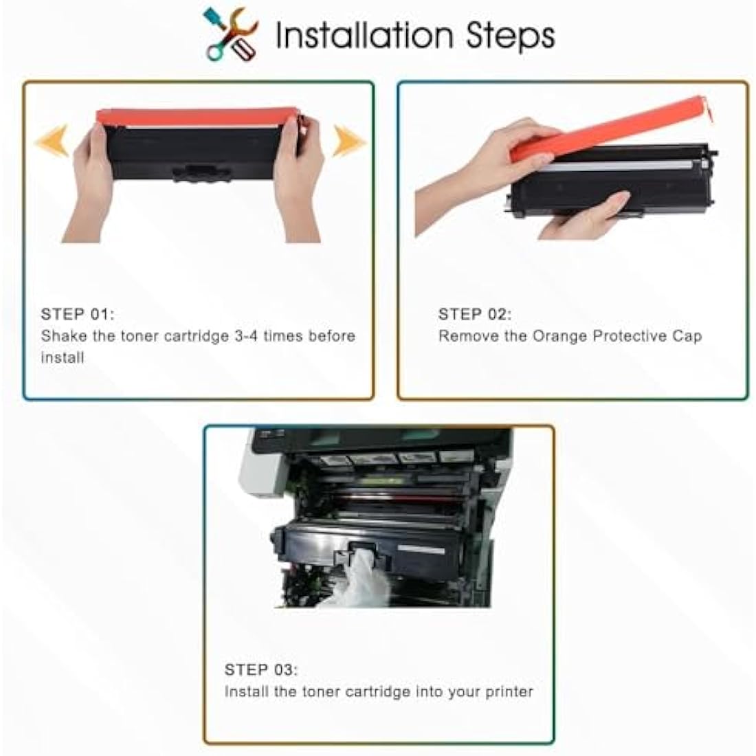 Cool Toner TN423 Compatible Toner Cartridge for Brother TN-423 TN-421 TN421 HL-L8260CDW HL-L8360CDW MFC-L8690CDW MFC-L8900CDW DCP-L8410CDW DCP-L8410CDN (Black Cyan Yellow Magenta, 4-Pack)