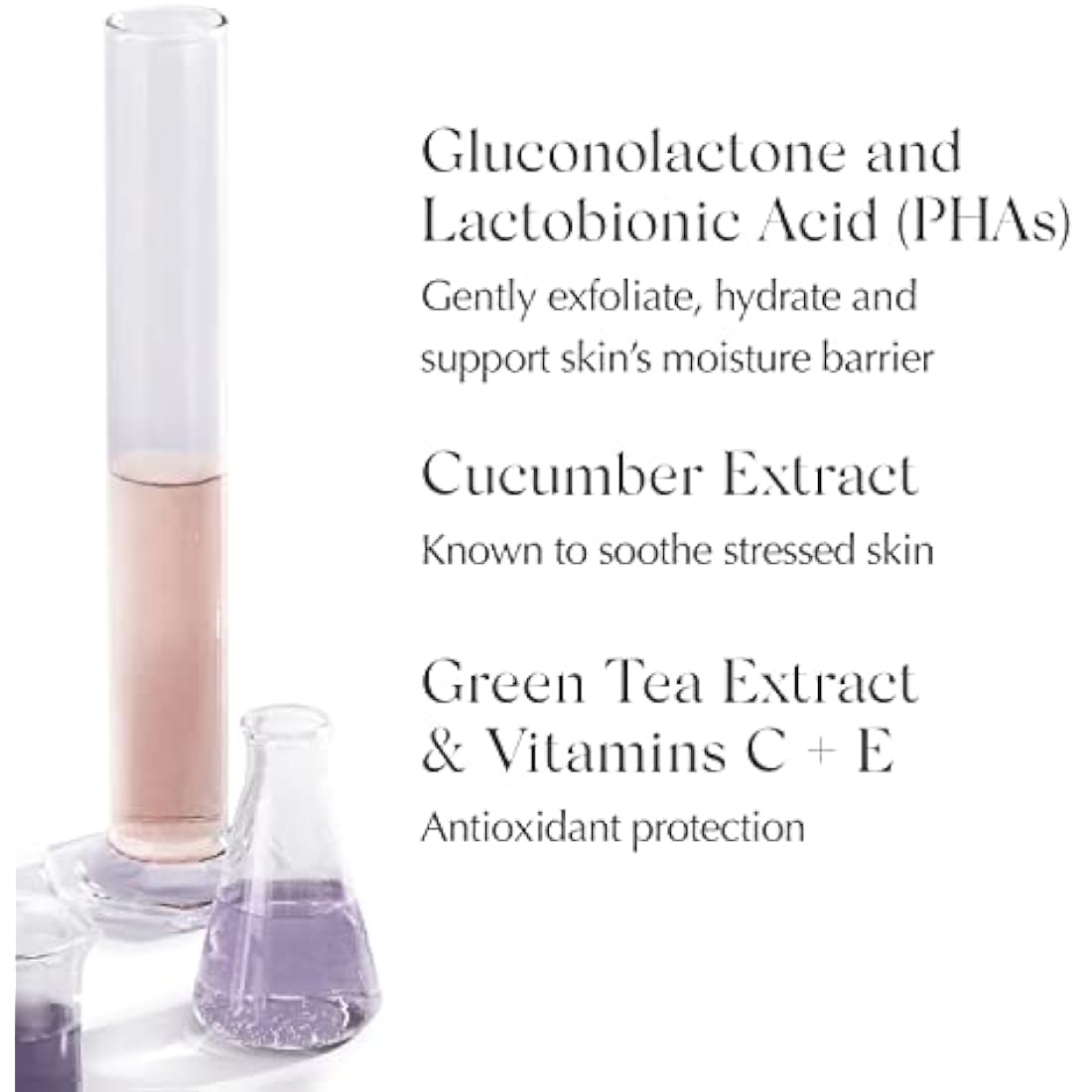 Gentle Daily Exfoliating Face Pads with PHA, Vitamin C and E Antioxidants, Green Tea and Cucumber Extracts, 60 pads