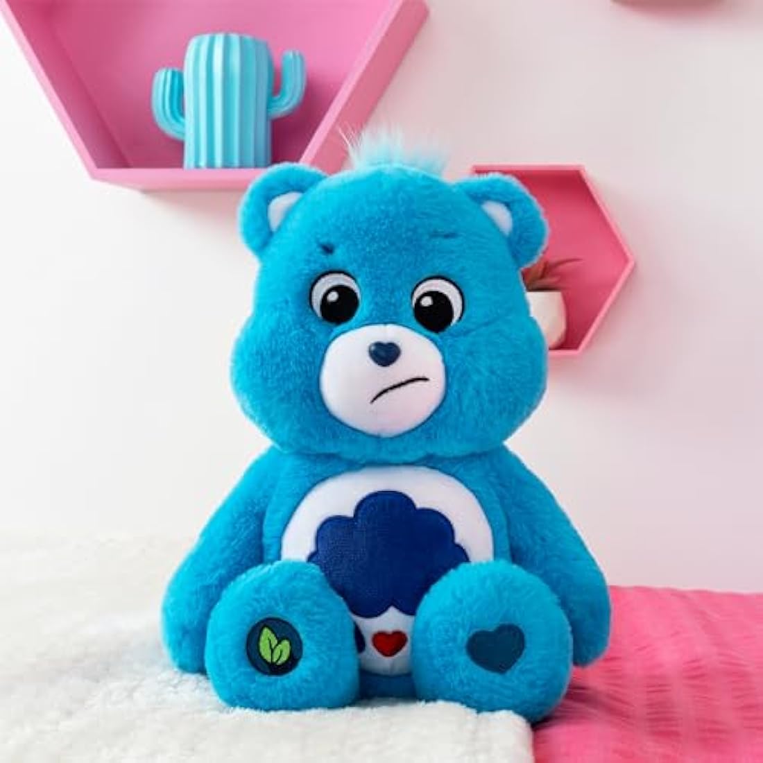 Care Bears | Grumpy Bear 35cm Medium Plush | Collectable Cute Plush Toy, Cuddly Toys for Children, Soft Toys for Girls Boys, Cute Teddies Suitable for Girls and Boys Ages 4+ | Basic Fun 22062