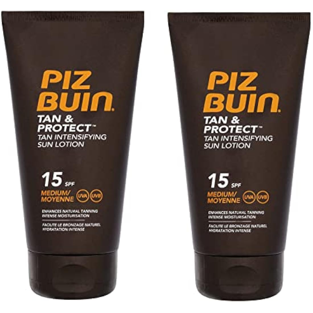 PIZ BUIN – Tan & Protect Tan Intensifying Lotion SPF 15 150ml Pack of 2