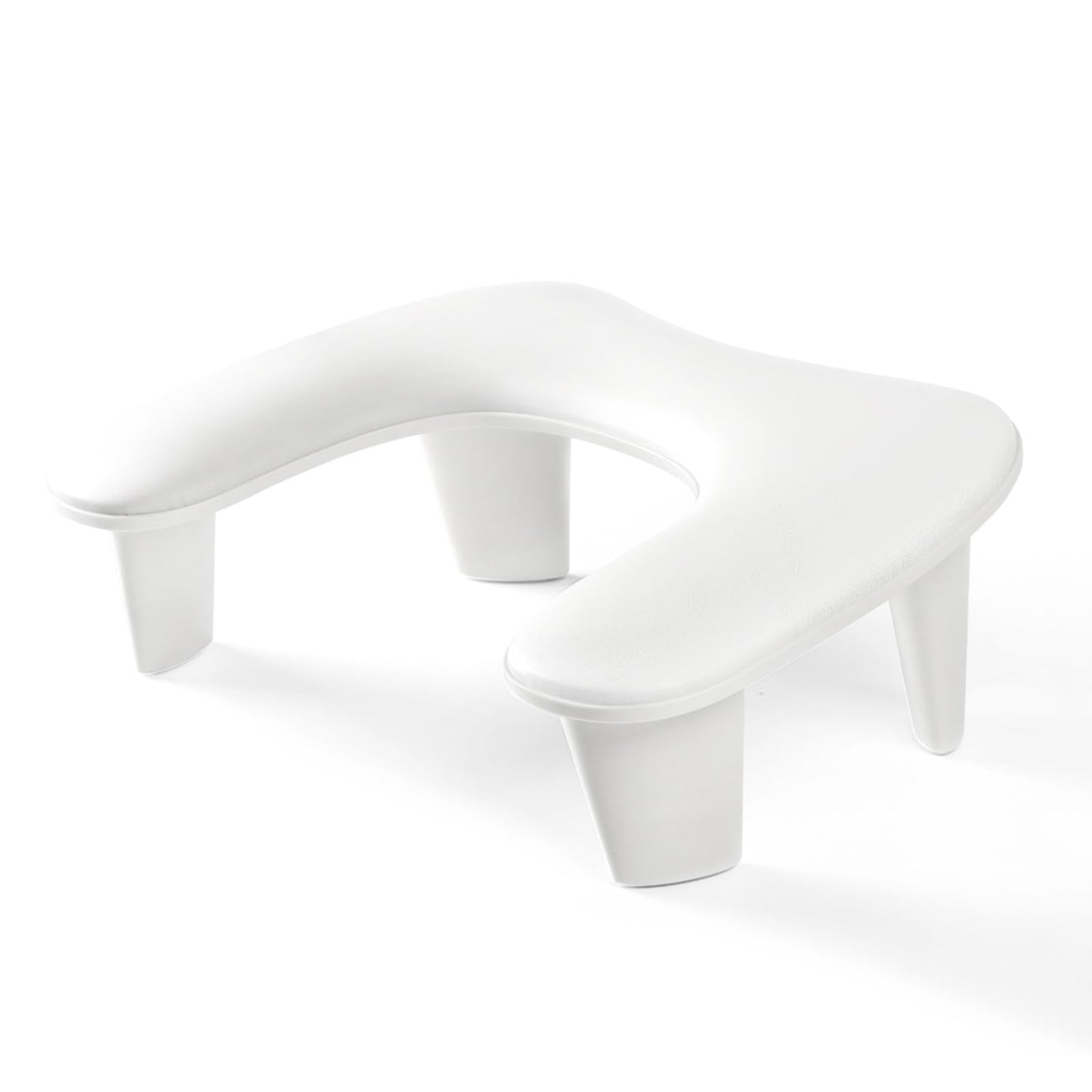 AMOYUN White Nail Arm Rest, Butterfly Nail Cushion Arm Rest for Nails Sleepable Manicure Pillow Non-Slip Soft Microfiber Leather Manicure Hand Rest