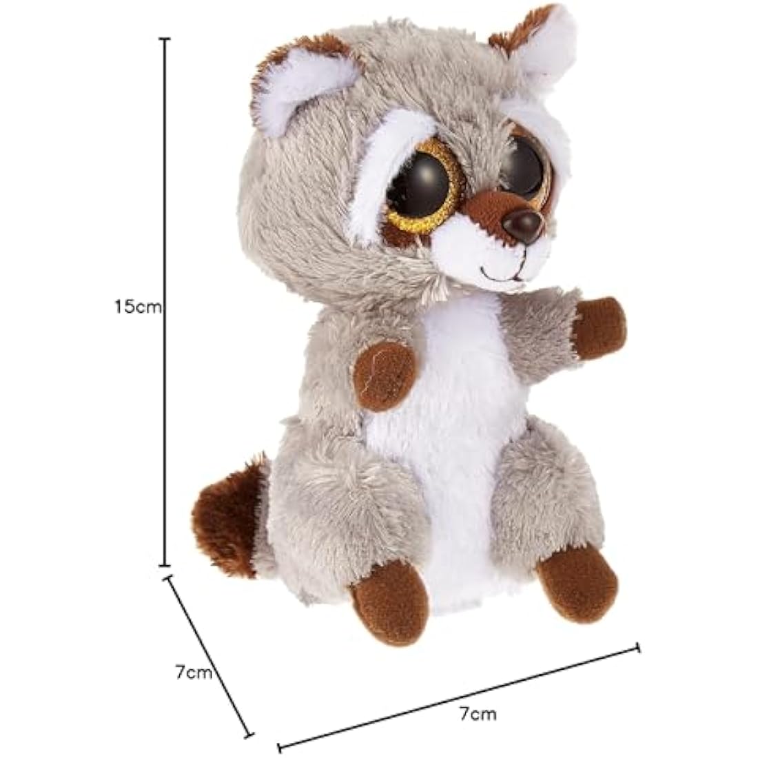 TY Toys 2008070 Plush Toy, Gray
