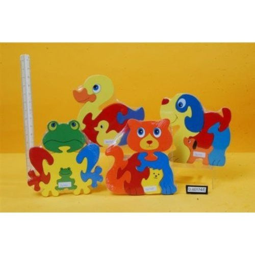 Wooden Animal Design Puzzle 17cm (D60174E) *Design may vary*