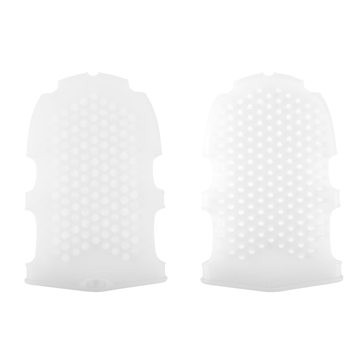 LNQ LUNIQI Silicone Bath Gloves, 1 Pair Soft Massage Glove Exfoliating Body Gloves Shower Mitts for Man Women Cleaning Body Arms Feet, White