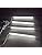 LED Shelf Lights for Display Showcase, 4X 31cm V-Shape Led Strip Lights Kit with Milky White Cover and On/Off Switch - 1200lm 12W - Pure White (6000K)
