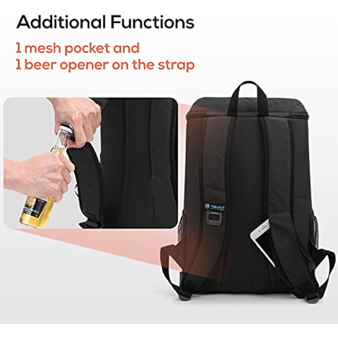 TOURIT Cooler Backpack 30 Cans Lightweight Insulated Backpack Cooler Leak-Proof Soft Cooler Bag Large Capacity for Men Women to Picnics, Camping, Hiking, Beach, Park or Day Trips