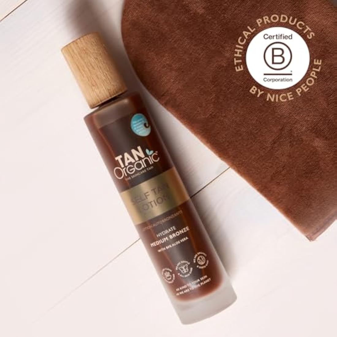 TanOrganic Self Tanning Lotion Fake Tan Certified Organic Natural Vegan 100ml