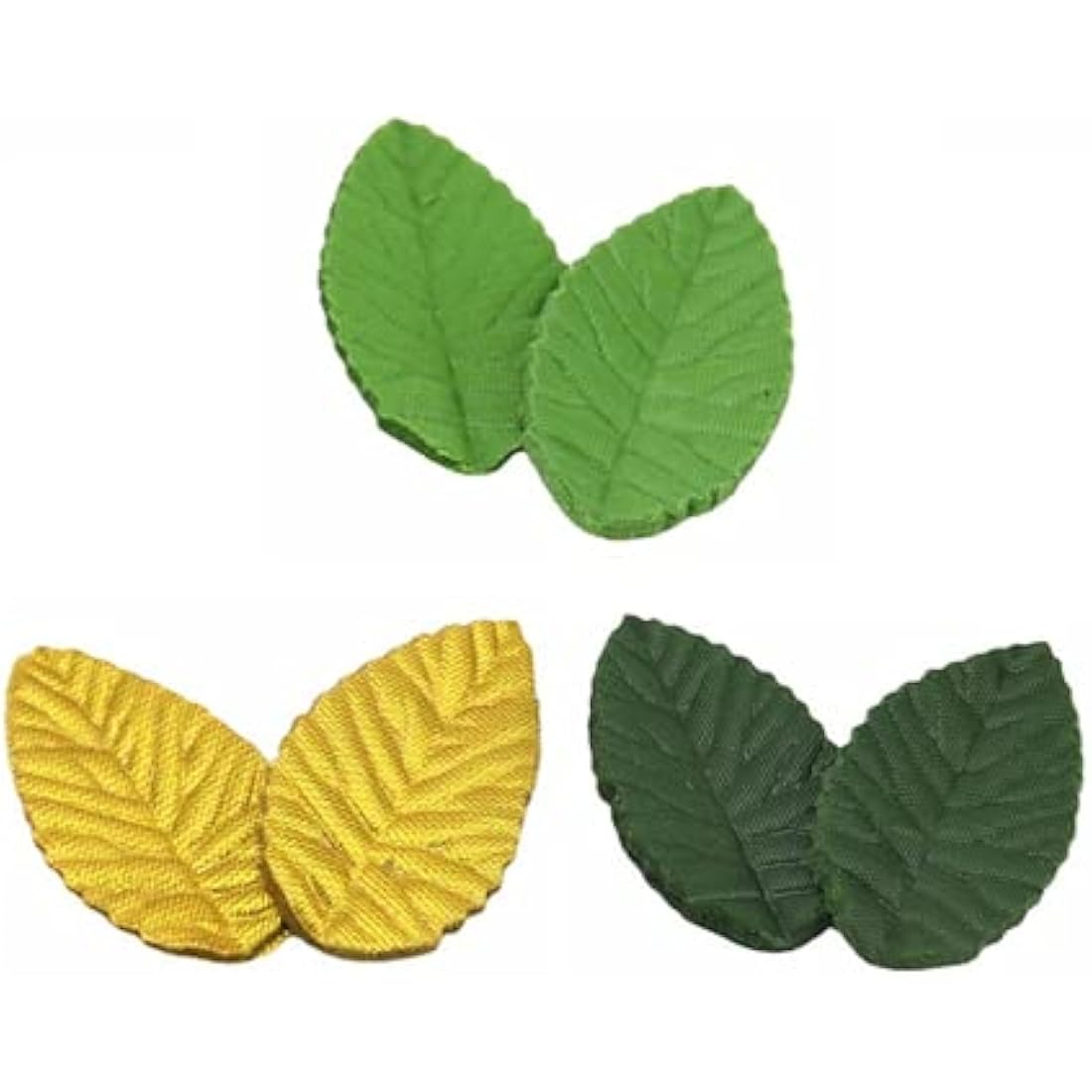 Raiflager 100 PCS Artificial Silk Leaves Green Artificial Floral Leaves Artificial Leaves for Crafts Scrapbooking Floral Arrangements Wedding Garland Party Decorations (Green)