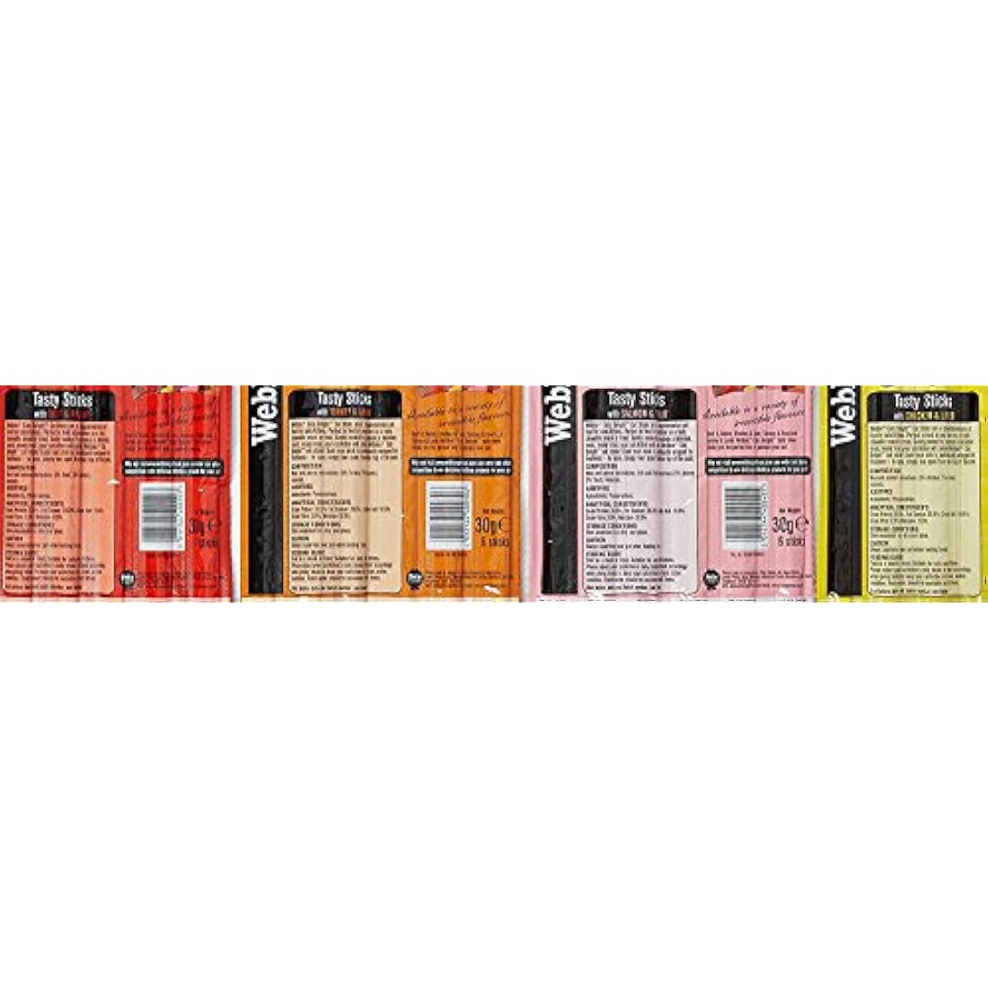 Webbox Cats Delight Tasty Sticks Chews Treats Variety Pack 4 x 6 (24 Sticks)