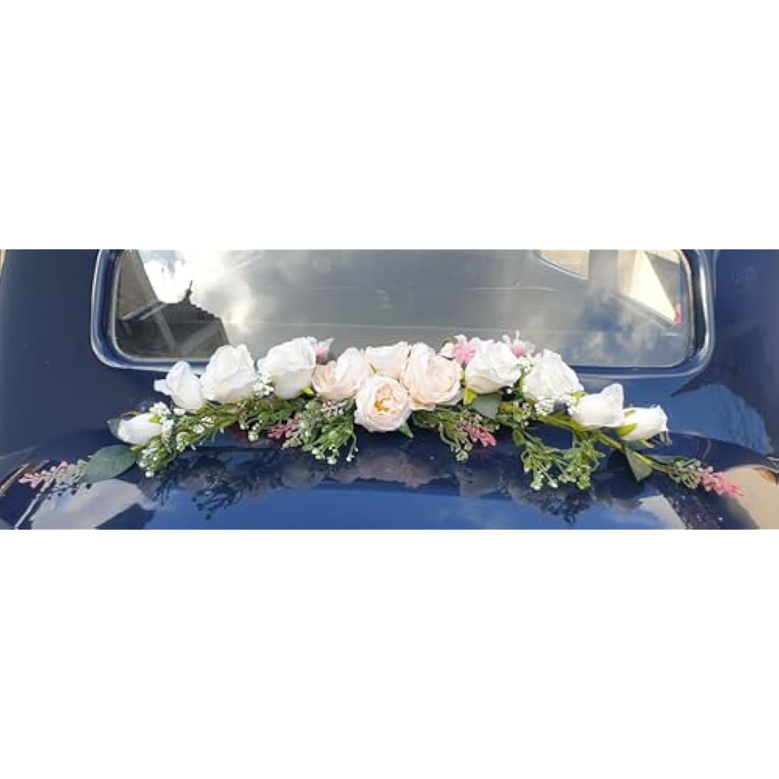 Wedding Arch Flowers, 60cm, Flower Swag, Decorative Swag, Artificial Flower Swag for Door Wedding Party Wall Home Decor (Champagne)