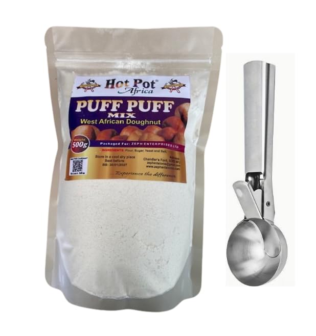 Puff Puff Mix | Doughnut Mix | 'Just add water' Bofrot Ready Mix for Authentic West African PuffPuff for Party, Snack, Occasions or breakfast|