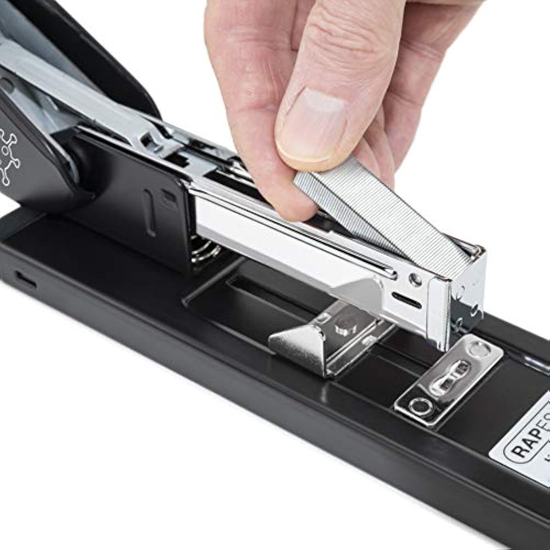 Rapesco 1276 ECO HD-100 Heavy Duty Stapler, 100 Sheet Capacity, Black