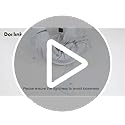 Dorlink LED Ceiling Light, 36W 3240LM Modern Design Ceiling Lighting, 3 Lights Living Room Ceiling Light Acrylic White Flower Fittings Ceilings for Bedroom, Kitchen, Dining Room 6500K Cool White