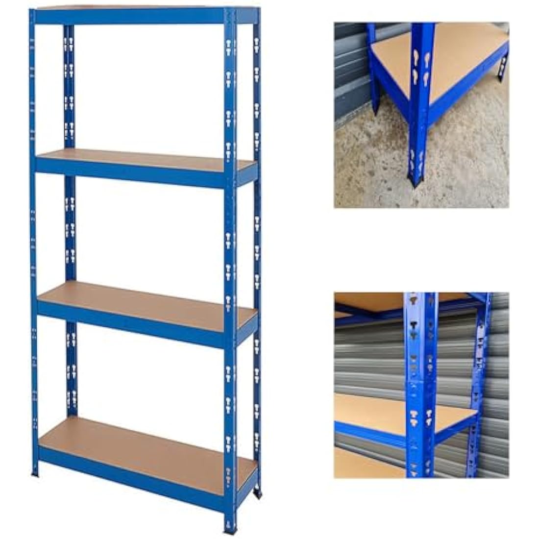 AROIJUN TMZ® (1500 x 750 x 300) mm heavy duty boltless metal steel shelving shelves storage unit Industrial easy to assemble (150X75X30cm) 175KG Per Shelf