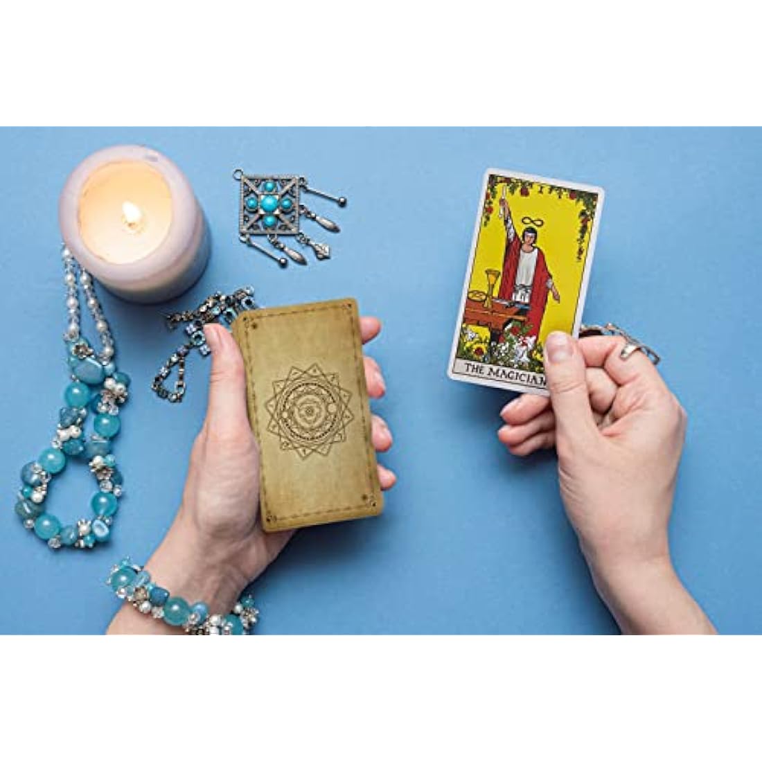 IXIGER Tarot Cards and Book for Beginners Set,Tarot Cards with 165 Page Guide Book,Tarot Cards Deck,78 Pcs Classic Tarot Cards Deck for Beginners and Experts Readers with Black Velvet Pouch Bag