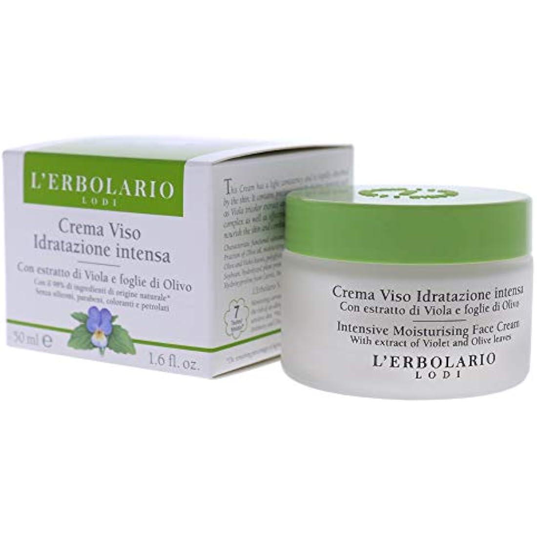 LErbolario Intensive Moisturising Face Cream for Unisex 1.6 oz Cream