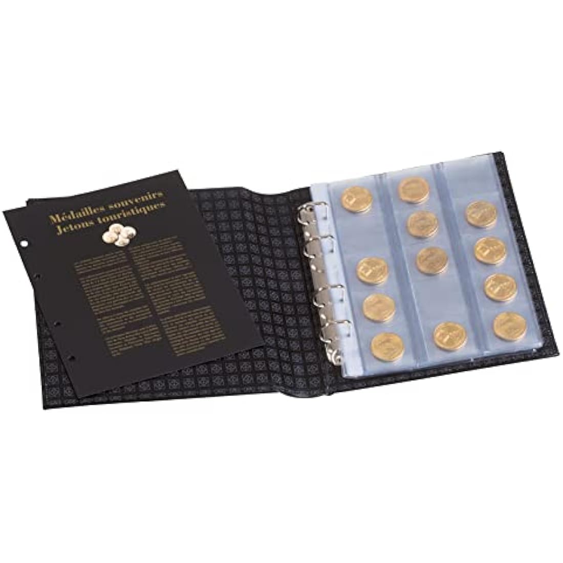 BEYOND album for French souvenir medals including 5 OPTIMA-sheets