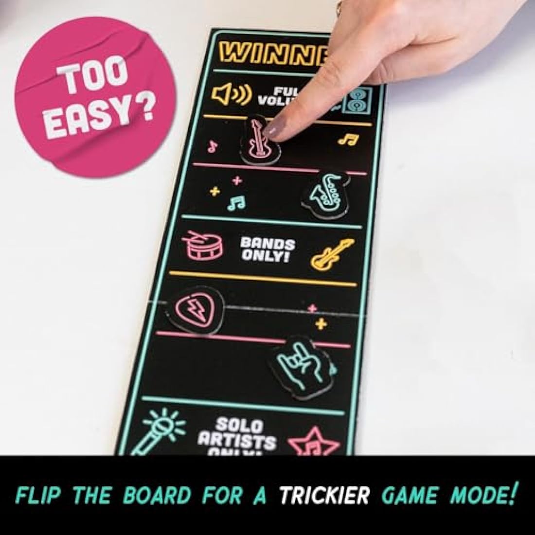 Lucky Egg Official Grab the Mic – Family Karaoke Game, 8+ Year Olds, 2-10 Players - Board Game for Bad Singers with 250 Lyrics (125 Cards) for Hilarious Nights & Birthday Party, Kids Gift