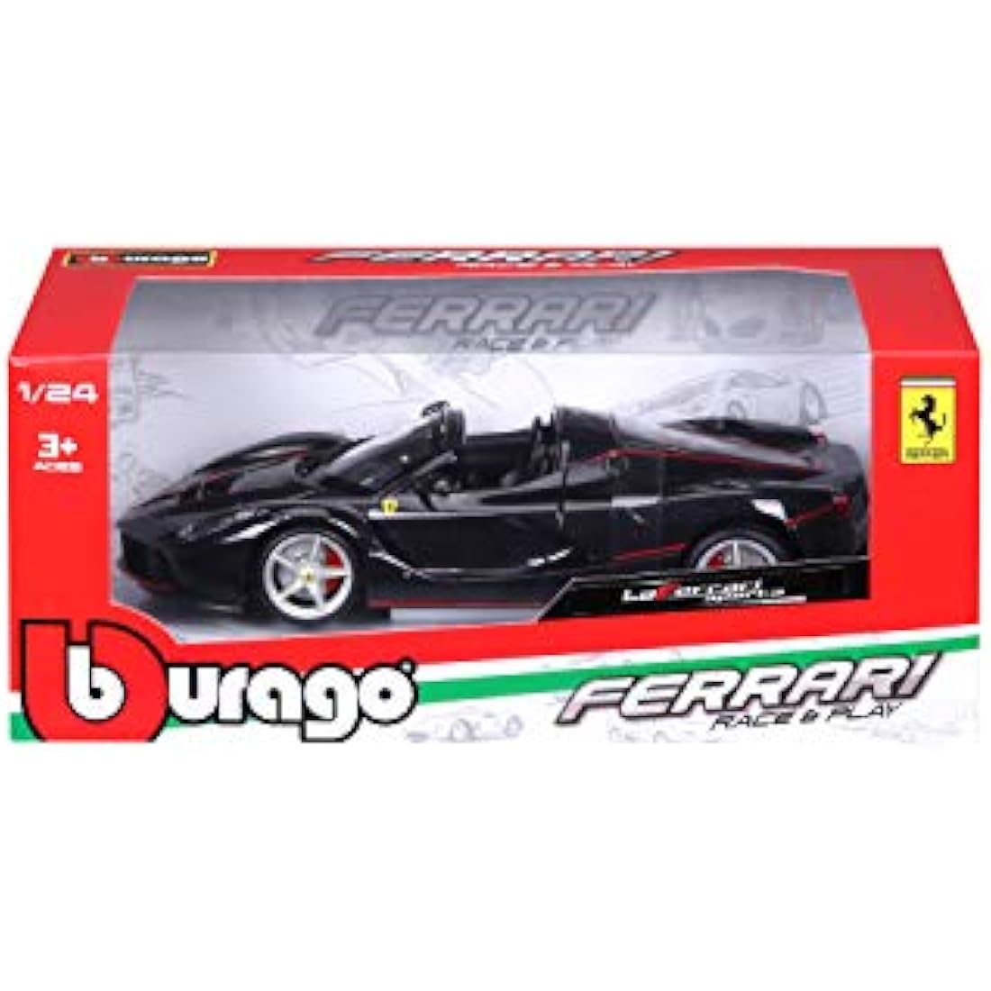 BBurago Maisto France Ferrari Aperta 26022B Model Car 1:24 Scale Black