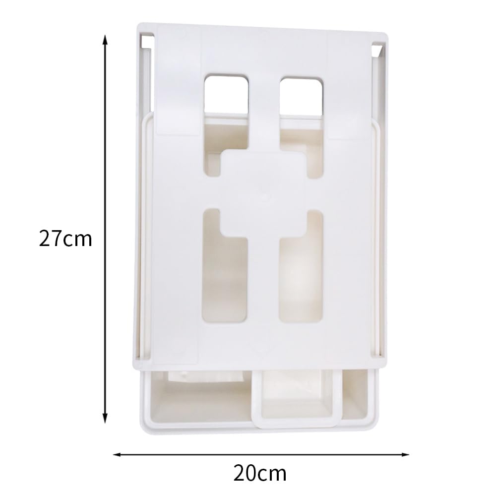 ZONADAH Hidden Under Table Desk Drawer 26x19x6.5cm Under Desk Drawer Self-adhesive Table Storage Tray Drawer for Office School Home Kitchen