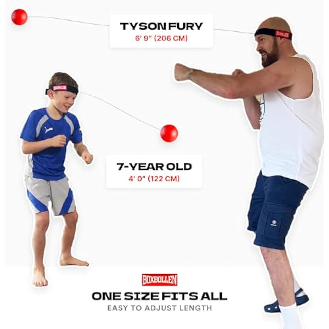 Boxbollen Original with App, Used by Celebrities - MMA Gear Boxing Ball - Boxing Reflex Ball with Adjustable Strap - Interactive Boxball App Integration - 1 Pack