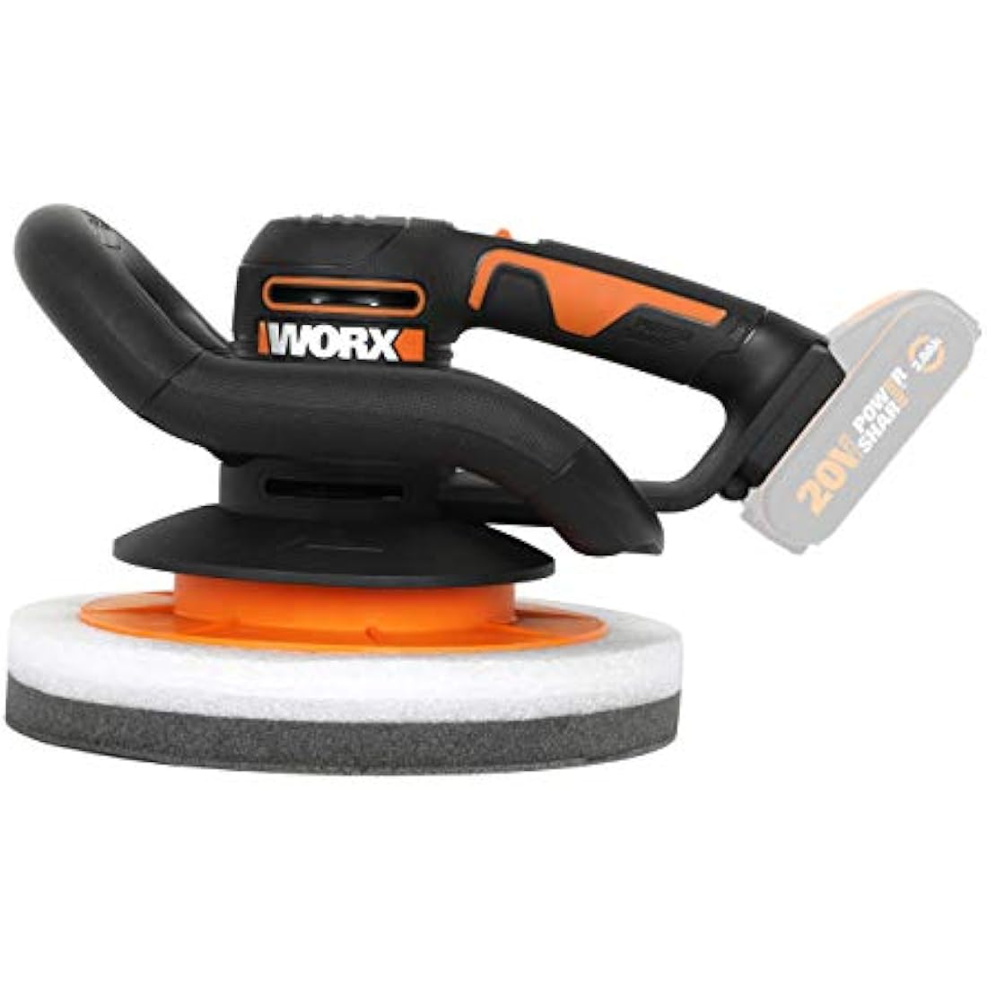 WORX WX856.9 18V (20V MAX) Cordless Orbital Polisher/Buffer - (Tool only - Battery and Charger Sold Separately)
