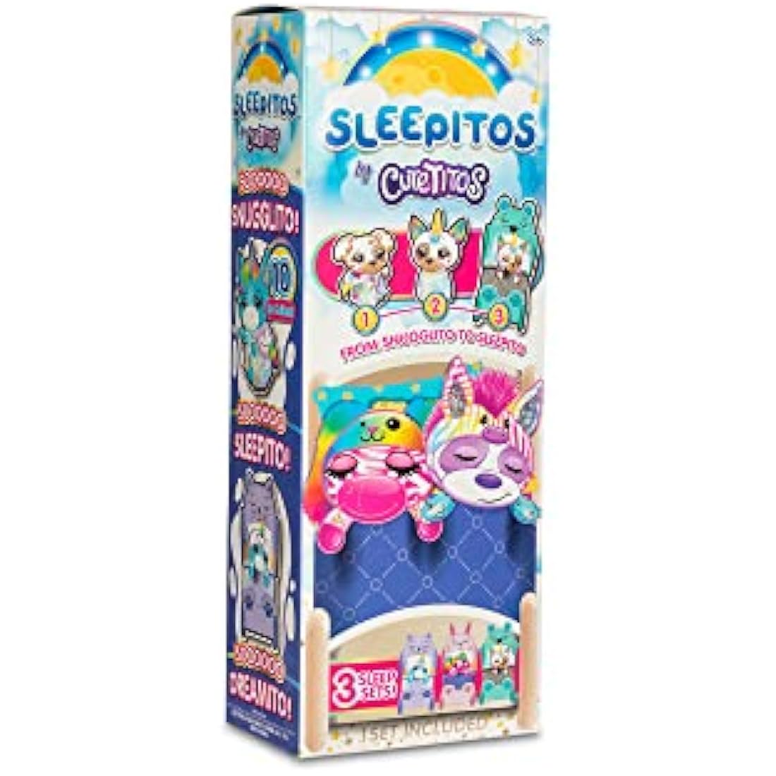 Cutetitos | Sleepitos | Snuggle Plush Bedtime Toys, Children's Toys, Surprise Stuffed Animals, Collectable Scented Plush Toys, 18 cm Soft Toy for Girls and Boys Ages 3+ | Basic Fun 39309