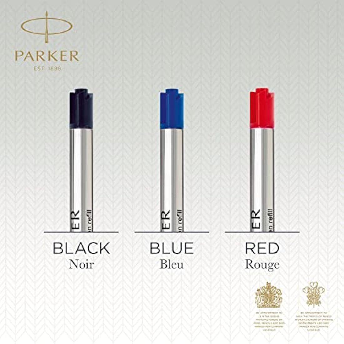 Parker Ballpoint Pen Refills | Medium Point | Blue QUINKflow Ink | 6 Count Value Pack