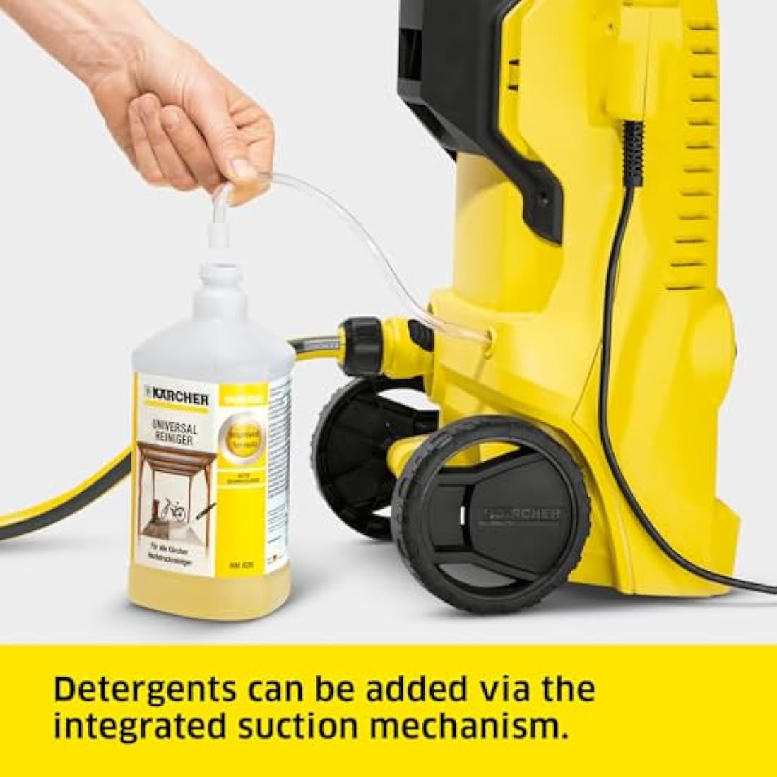 Kärcher K 2 Power Control pressure washer, pressure: max. 110 bar, flow rate: 360 l/h, area coverage: 20 m²/h, water filter, weight: 4.0 kg, high-pressure hose and gun, dirt blaster, spray lance