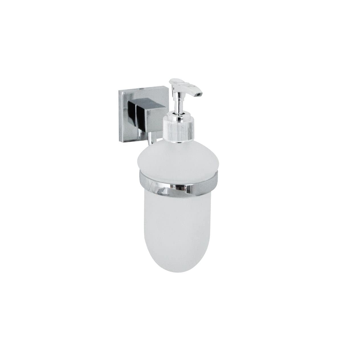 FACKELMANN Soap Dispenser, Chrome-plated, other, Seifenspender 7 x 17 x 11,5 cm