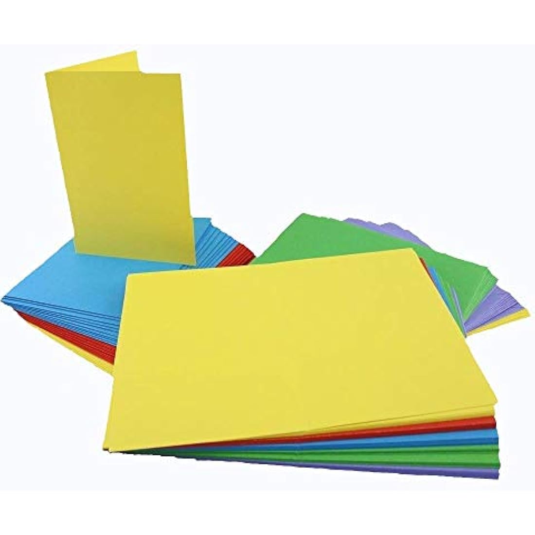 Craft UK 281 C6 Card and Envelope pack of 50 - Mixed Bright