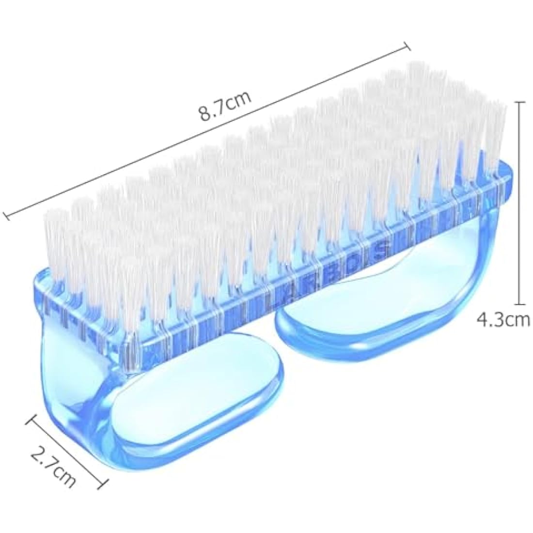 Larbois 4 Pcs Plastic Handle Scrubbing Brush - Eco Friendly Fingernail Brush with Soft Bristles for Hand, Toes, Nail, Home, Garden, Salon Use