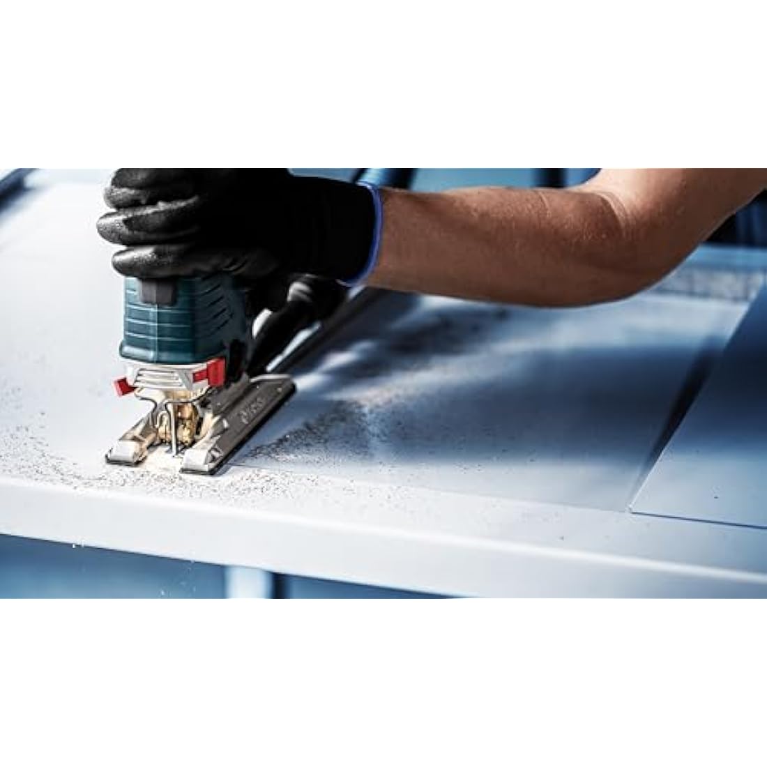 Bosch 5x EXPERT Hardwood 2-side clean T308BFP Jigsaw Blade (for Plastic coated boards, Kitchen countertop, Length 117 mm, Professional Accessory Jigsaw)