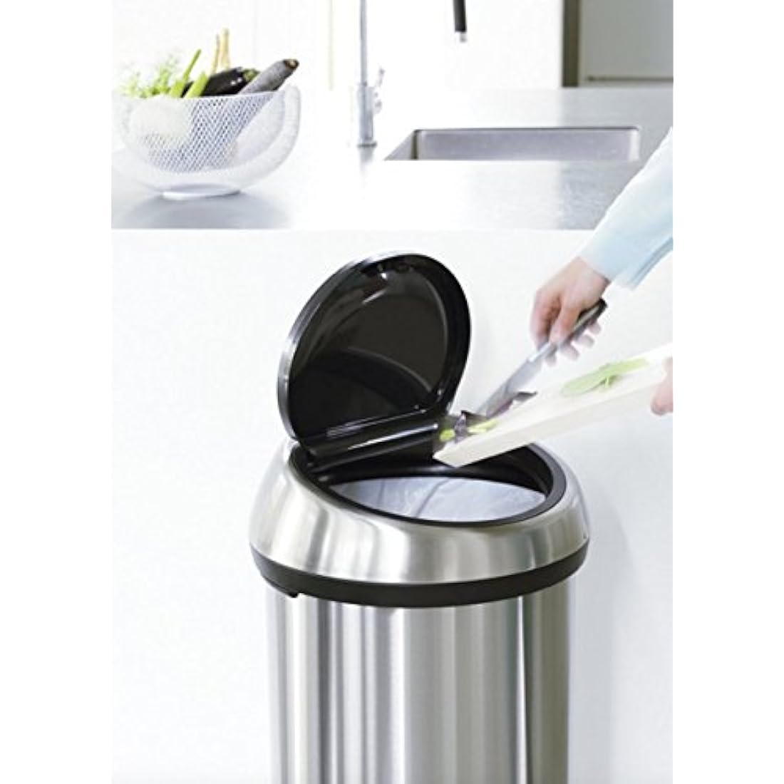 Brabantia Touch Bin Brilliant Steel, 60 L