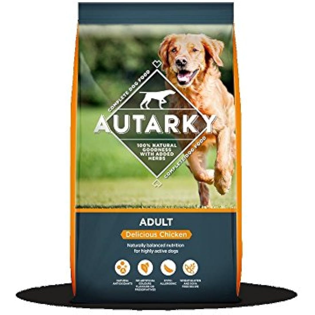 Autarky Hypoallergenic Delicious Chicken Dry Dog Food with Added Herbs, 12 kg