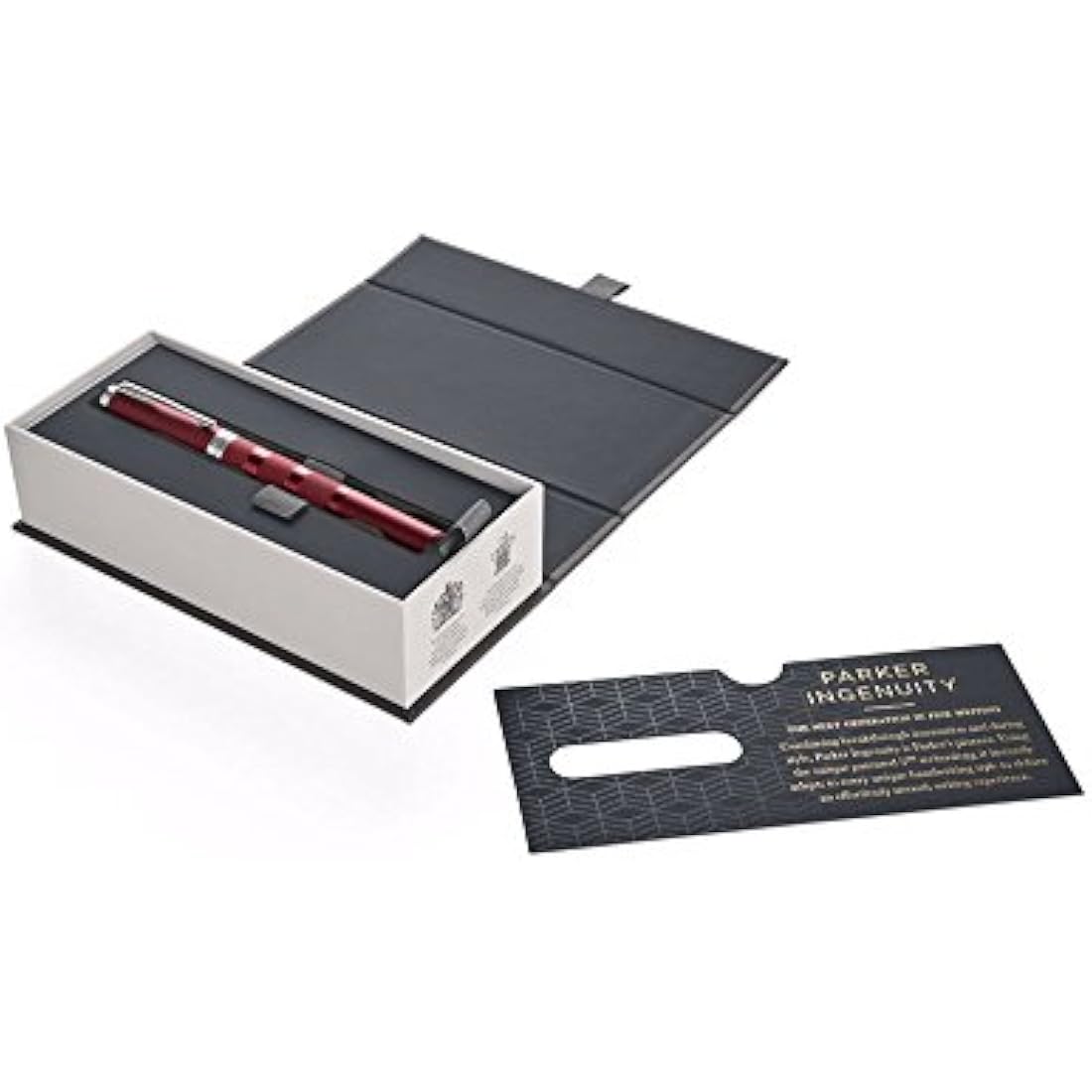 Parker Ingenuity 5th Technology Pen, Fine Point with Black Ink Refill 1972233 - Deluxe Deep Red