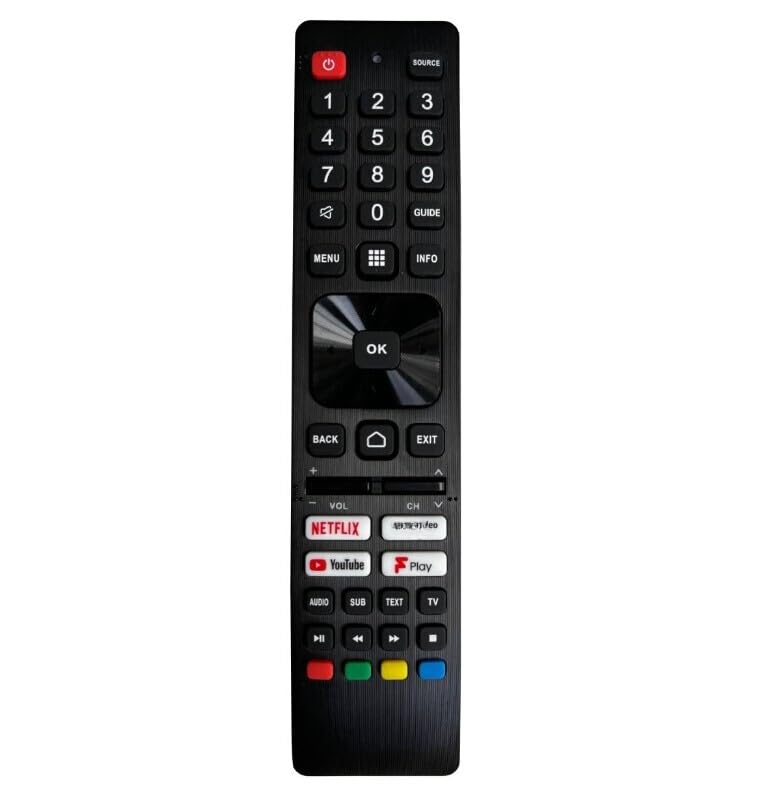 XINFUTE New SHW/RMC/0137N fit for Sharp Aquos Smart Android TV Remote Control T-C32FH2KF2AB