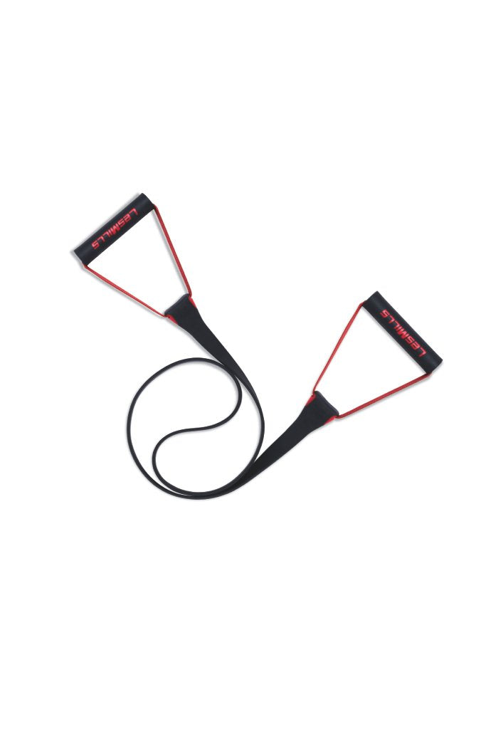 Les Mills SMARTBAND Resistance Band With Handles For Working Out, Yoga, Pilates, Elastic Exercise Bands