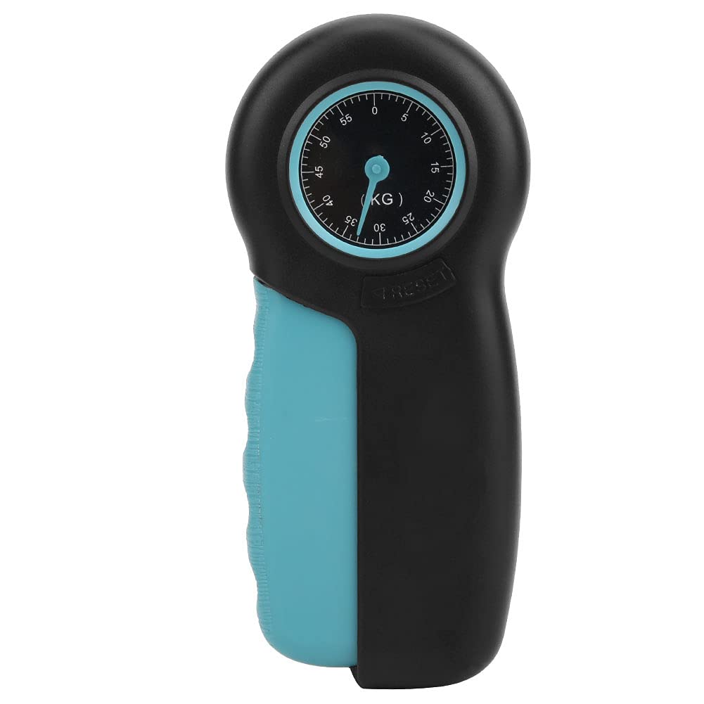 Hand Grip Strength Tester Trainer Digital Hand Dynamometer Grip Strength Measurement Meter 0 to 55KG Mechanical Wrist Strengthener Force Tester