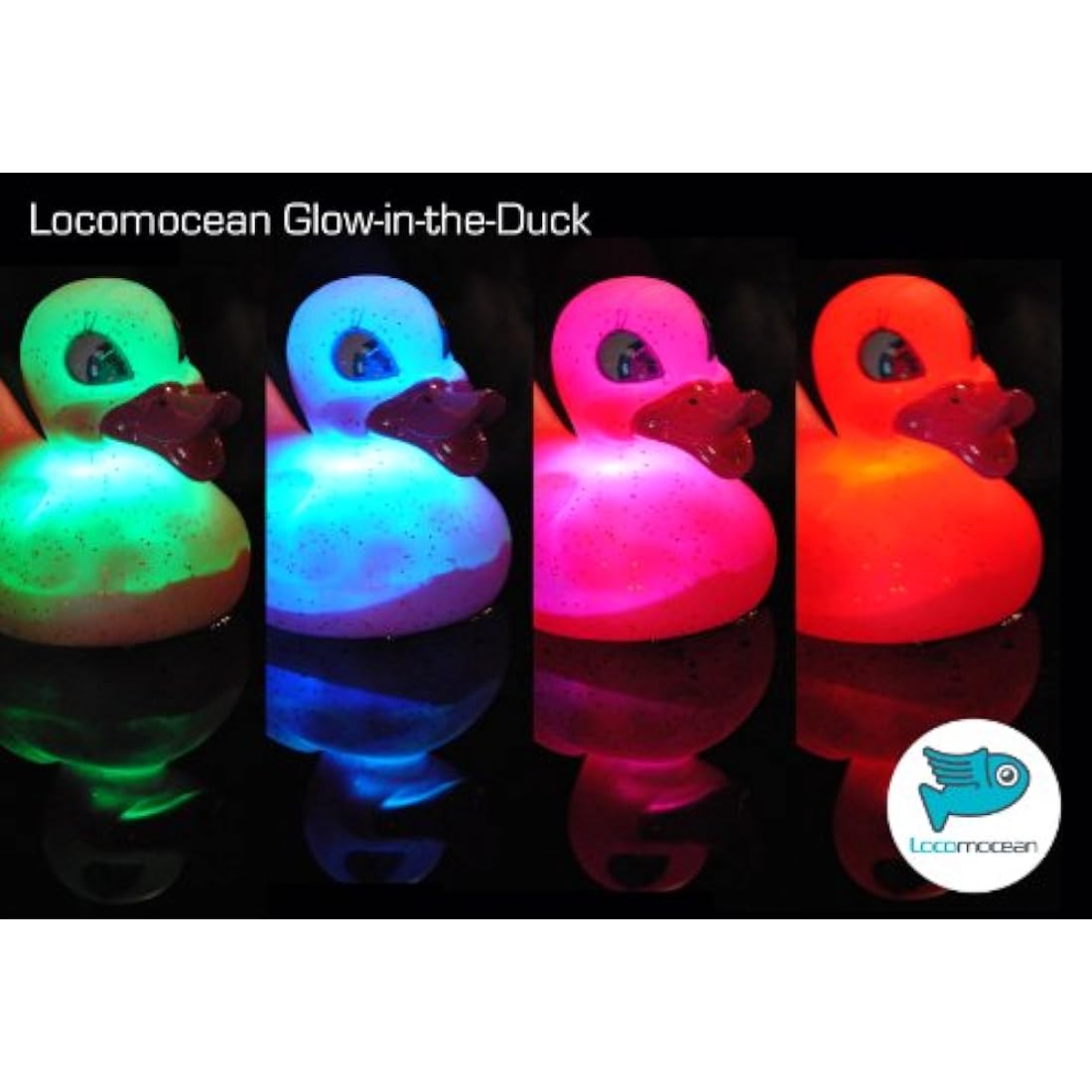 locomocean Mister Spuck/Rubber Duck/Light Up Colour Changing LED