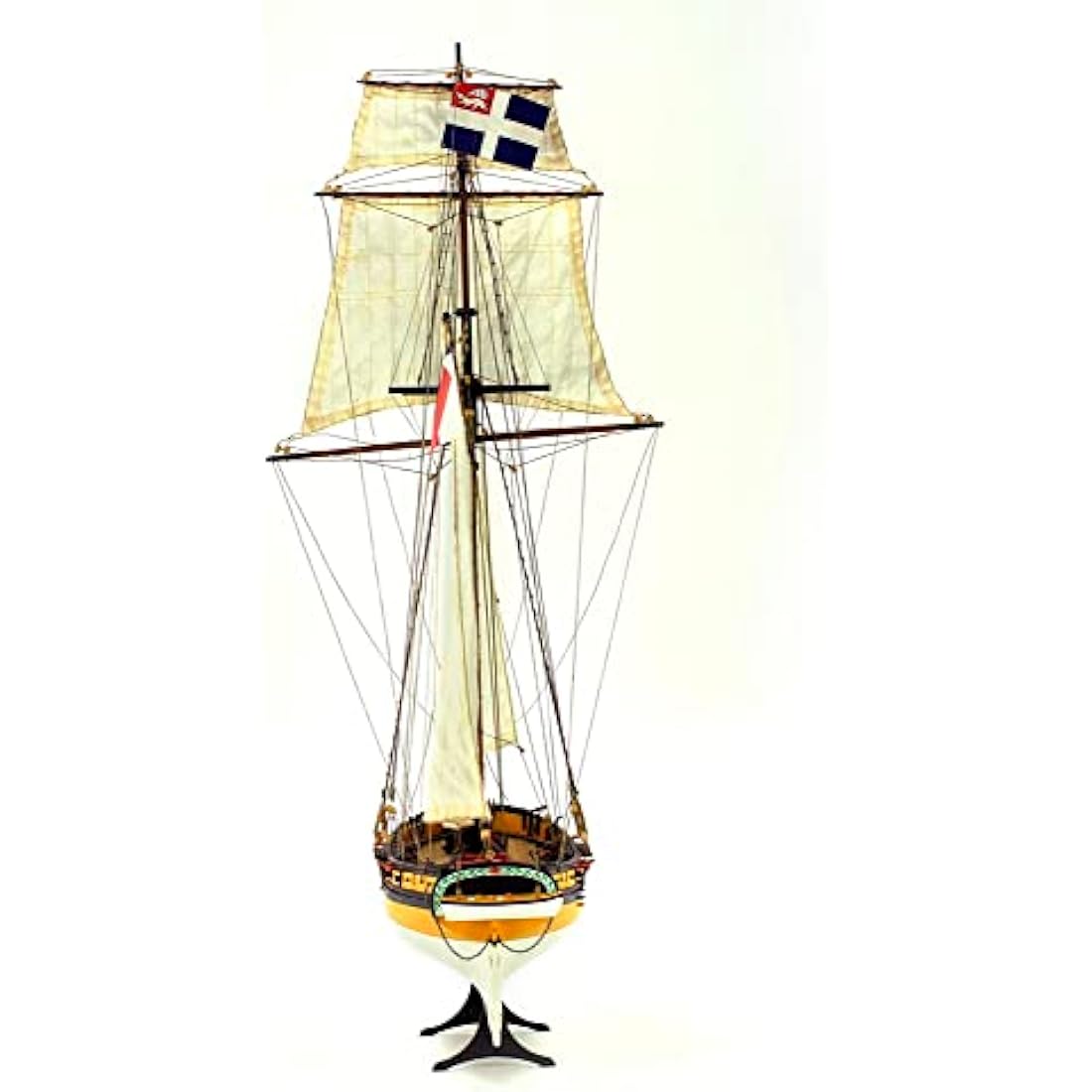 Artesanía Latina - Wooden Ship Model Kit – French Corsair Cutter, Le Renard - Model 22401, Scale 1:50 - Models to Assemble - Intermediate Level