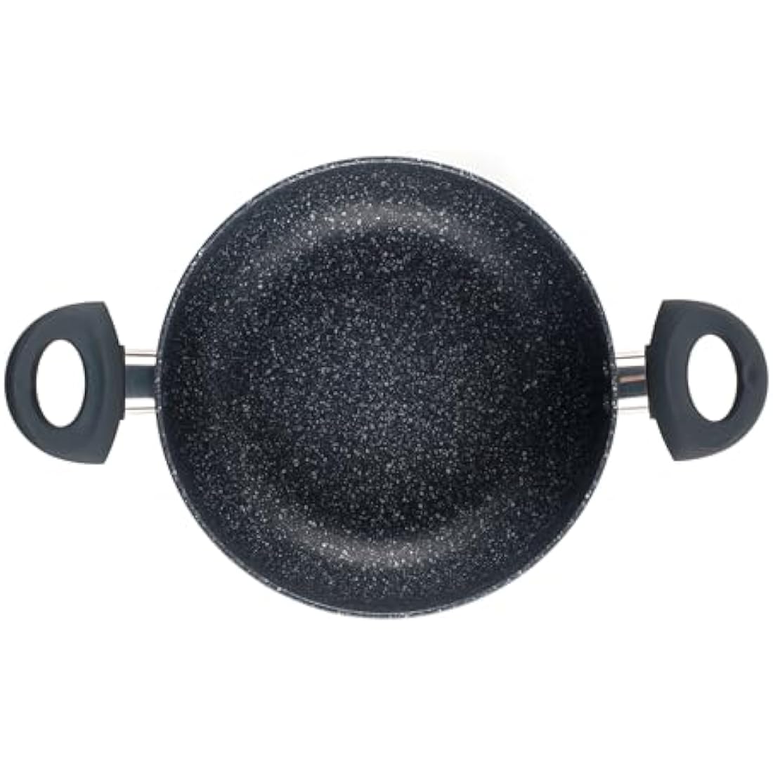 Russell Hobbs RH03410EU7 Nightfall Stone 28cm Stockpot - Non-Stick Saucepan, Tempered Glass Lid, Induction Safe, Durable Aluminum Cookware, Soup Pan, Easy Clean