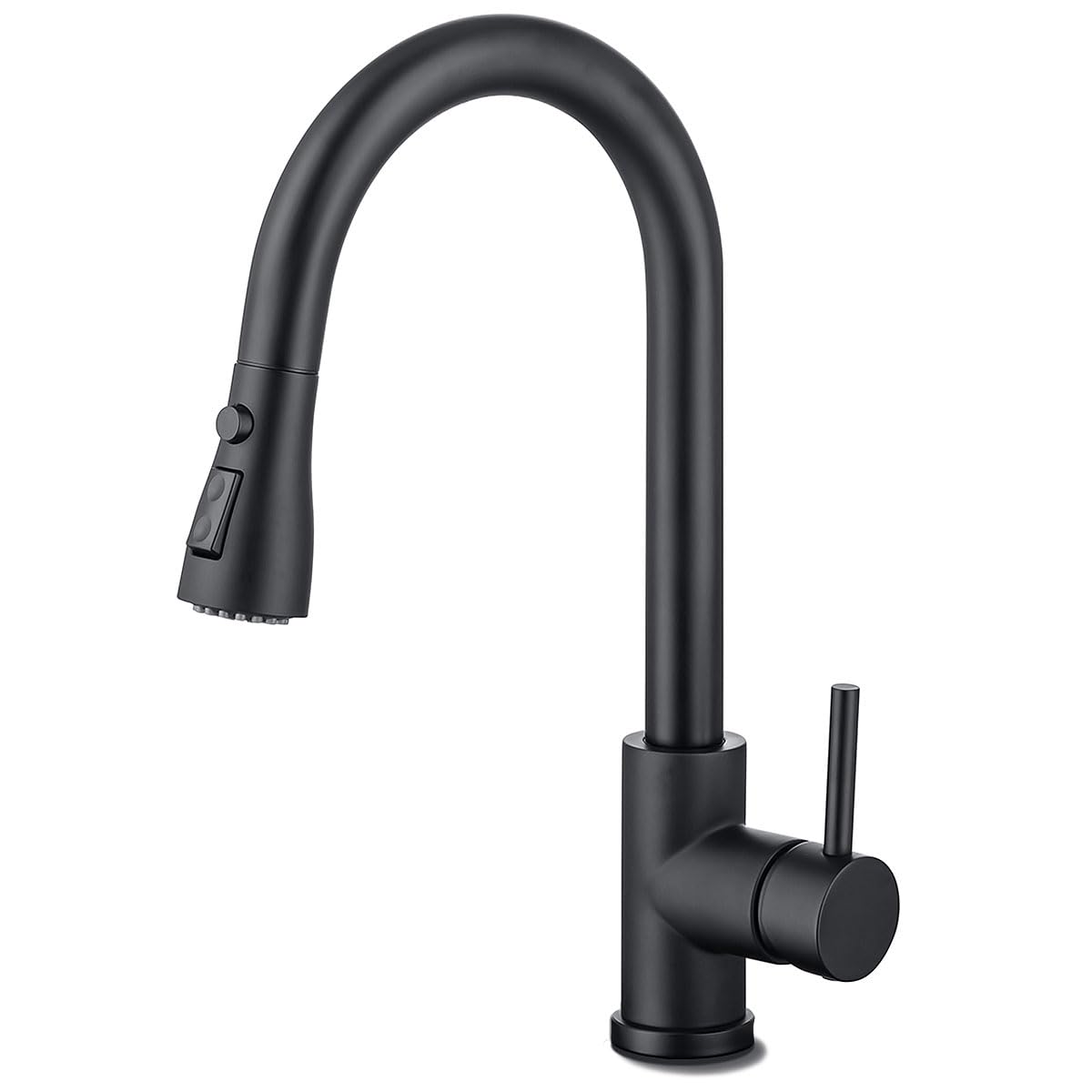 HASVREOG Kitchen Pull-Down Faucet with High Arc Spout, Dual Function Spray Head,High - Performance Pull - Out Kitchen Sink Faucet,Easy Installation