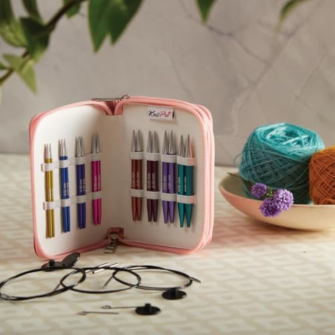 KnitPro Zing Deluxe Interchangeable Needle Set 4" (10cm) | 8 Sizes (3.5mm to 8mm)