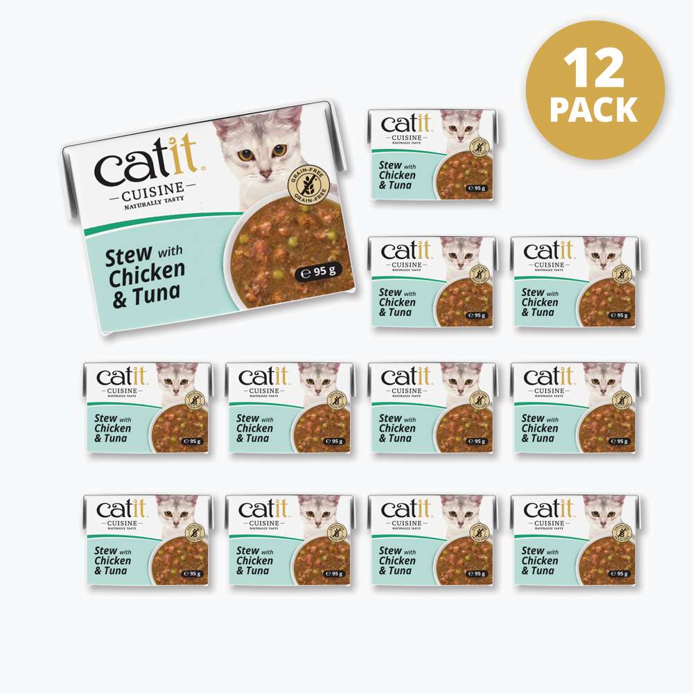 Catit Cuisine Chicken and Tuna Stew 95g - Case of 12