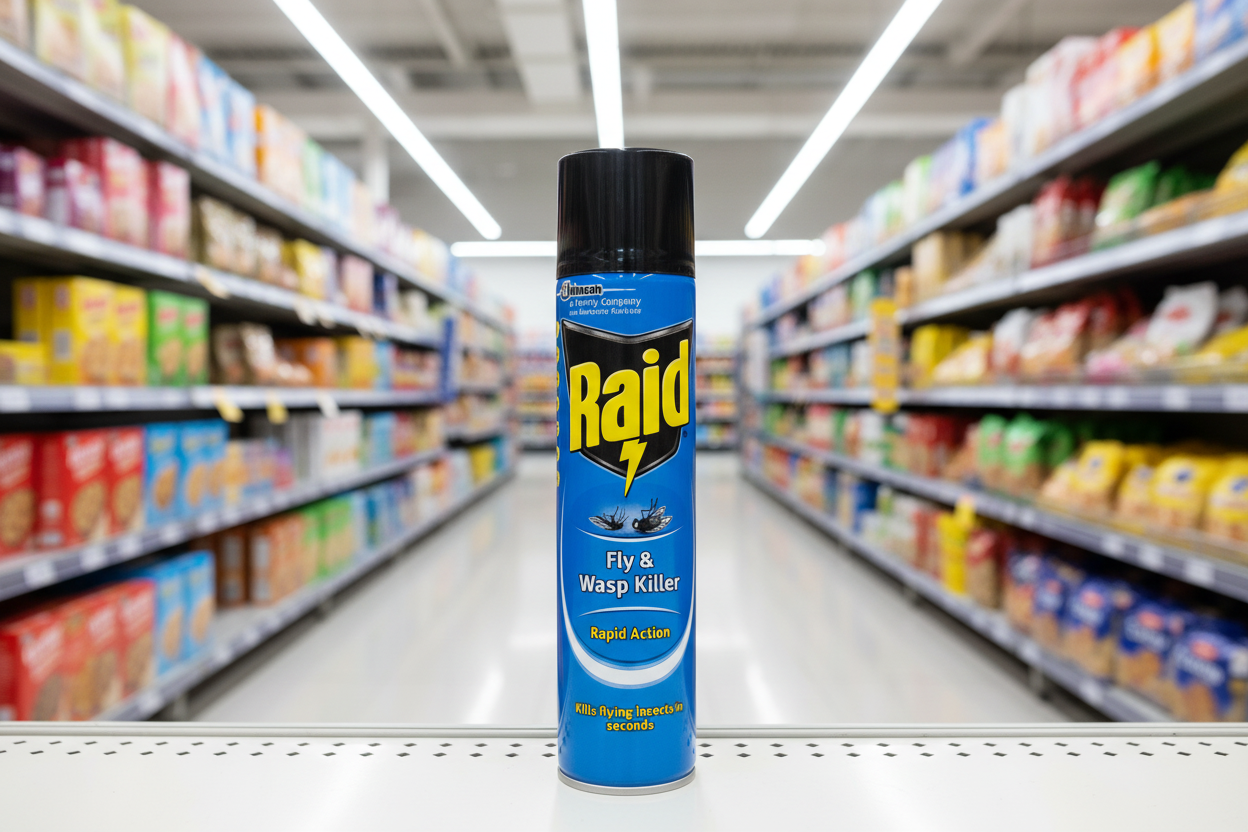 6 x Raid Rapid Action Fly & Wasp Insect Killer 300Ml